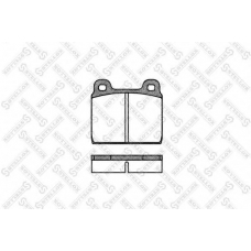 013 020-SX STELLOX Комплект тормозных колодок, дисковый тормоз