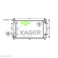 31-1640 KAGER Радиатор, охлаждение двигателя