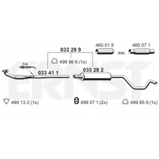 033299 ERNST Средний глушитель выхлопных газов
