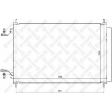 10-45171-SX STELLOX Конденсатор, кондиционер