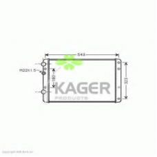 31-2608 KAGER Радиатор, охлаждение двигателя