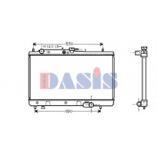 110960N AKS DASIS Радиатор, охлаждение двигателя