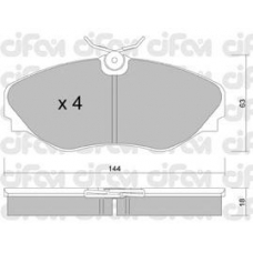 822-338-0 CIFAM Комплект тормозных колодок, дисковый тормоз