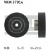 VKM 37014 SKF Натяжной ролик, поликлиновой  ремень