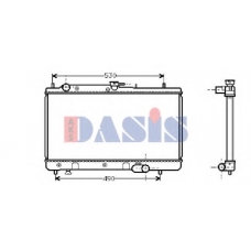 110970N AKS DASIS Радиатор, охлаждение двигателя