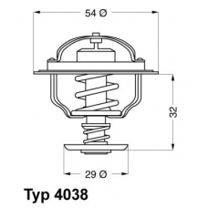 4038.76D WAHLER Термостат, охлаждающая жидкость