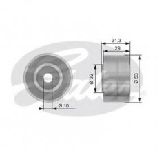 T42059 GATES Паразитный / ведущий ролик, зубчатый ремень