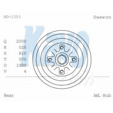 BD-1353 KAVO PARTS Тормозной барабан