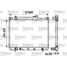 734161 VALEO Радиатор, охлаждение двигателя