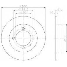 8DD 355 108-501 HELLA PAGID Тормозной диск