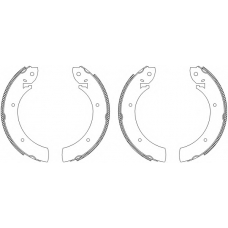 8DB 355 003-251 HELLA Комплект тормозных колодок