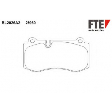 BL2026A2 FTE Комплект тормозных колодок, дисковый тормоз