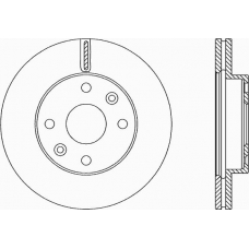 BDA2359.20 OPEN PARTS Тормозной диск