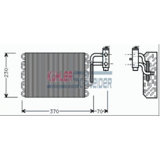 8702501 KUHLER SCHNEIDER Испаритель, кондиционер