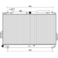 350213110400 MAGNETI MARELLI Радиатор, охлаждение двигателя