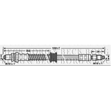 BBH6983 BORG & BECK Тормозной шланг