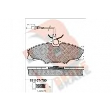 RB1107-700 R BRAKE Комплект тормозных колодок, дисковый тормоз