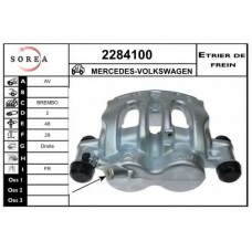 2284100 EAI Тормозной суппорт