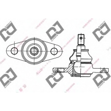 DB1153 DJ PARTS Несущий / направляющий шарнир