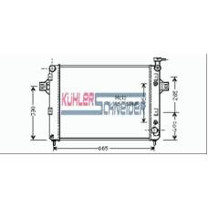 5300581 KUHLER SCHNEIDER Радиатор, охлаждение двигател