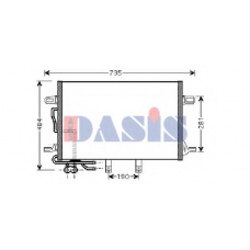 122007N AKS DASIS Конденсатор, кондиционер