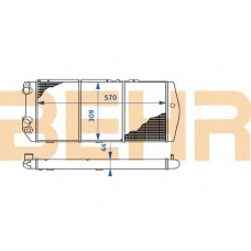 2110236 BEHR Radiator