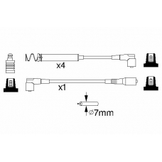 0 986 356 746 BOSCH Комплект проводов зажигания