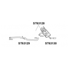 ST63128 VENEPORTE Глушитель выхлопных газов конечный
