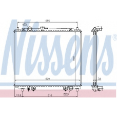 62853 NISSENS Радиатор, охлаждение двигателя