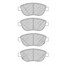 FDB4458 FERODO Комплект тормозных колодок, дисковый тормоз