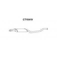 CT15419 VENEPORTE Средний глушитель выхлопных газов