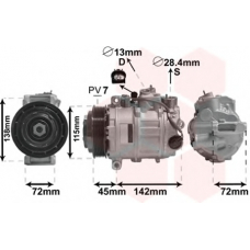 3000K635 VAN WEZEL Компрессор, кондиционер