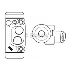 F 026 002 383 BOSCH Колесный тормозной цилиндр