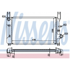 621171 NISSENS Радиатор, охлаждение двигателя