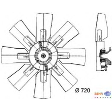 8MV 376 727-621 HELLA Вентилятор, охлаждение двигателя