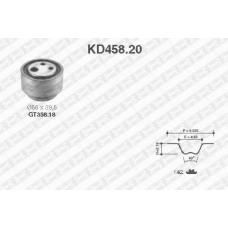 KD458.20 SNR Комплект ремня грм