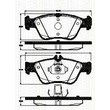 8110 23057 TRISCAN Комплект тормозных колодок, дисковый тормоз