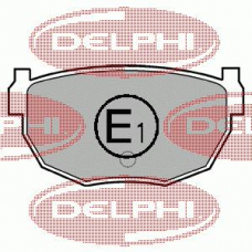 LP454 DELPHI Комплект тормозных колодок, дисковый тормоз