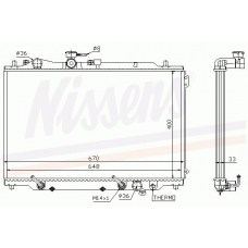 62407 NISSENS Радиатор, охлаждение двигателя