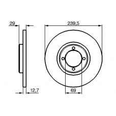 0 986 478 146 BOSCH Тормозной диск