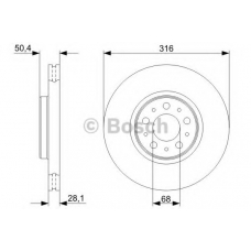 0 986 479 C85 BOSCH Тормозной диск