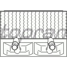 205 792 TOPRAN Теплообменник, отопление салона