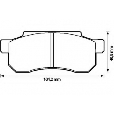 572168B BENDIX Комплект тормозных колодок, дисковый тормоз