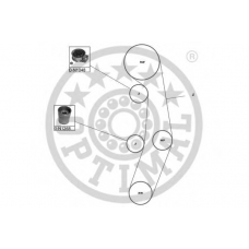 SK-1582 OPTIMAL Комплект ремня грм