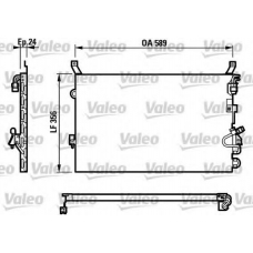 816957 VALEO Конденсатор, кондиционер