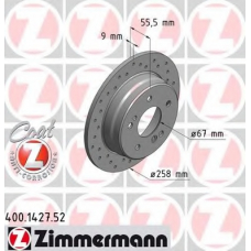 400.1427.52 ZIMMERMANN Тормозной диск