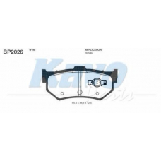 BP-2026 KAVO PARTS Комплект тормозных колодок, дисковый тормоз