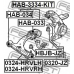 HAB-3334-KIT FEBEST Подвеска, рычаг независимой подвески колеса