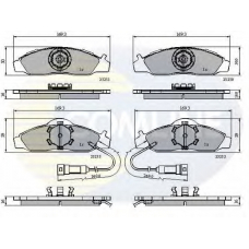 CBP1581 COMLINE Комплект тормозных колодок, дисковый тормоз