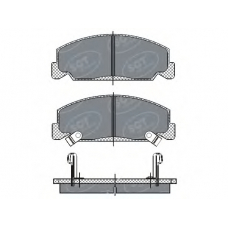 SP 278 PR SCT Комплект тормозных колодок, дисковый тормоз